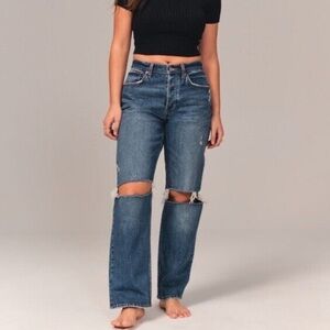 Abercrombie and Fitch The 90s Baggy Low Rise Jeans Size 0S
